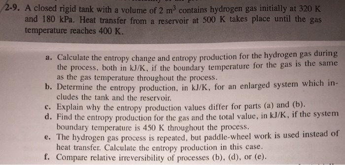 A closed rigid tank whose volume is 1.5