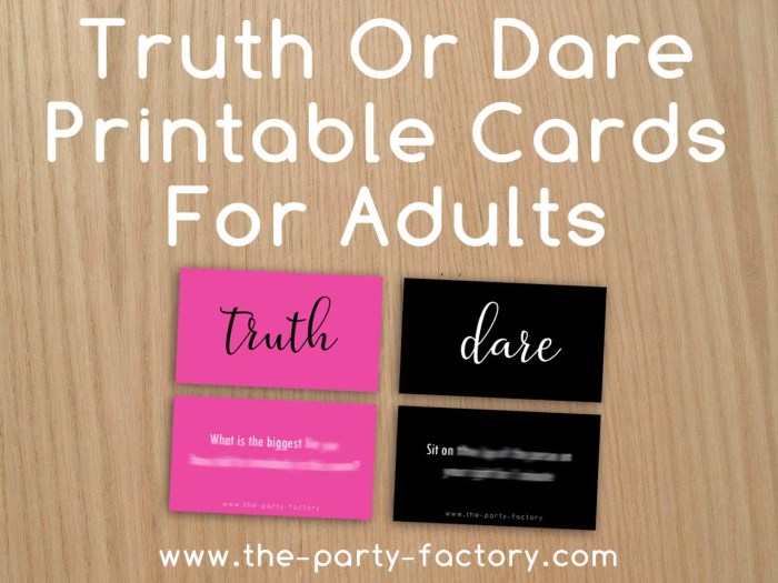 Truth dare choose board