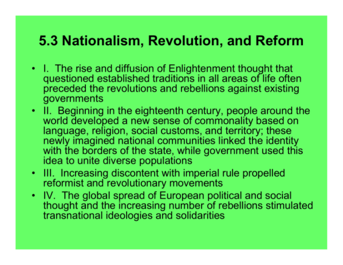 Unit 10.2 enlightenment revolution and nationalism