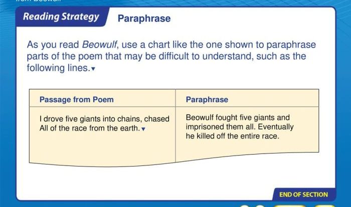 Beowulf test answers literature british exam unit